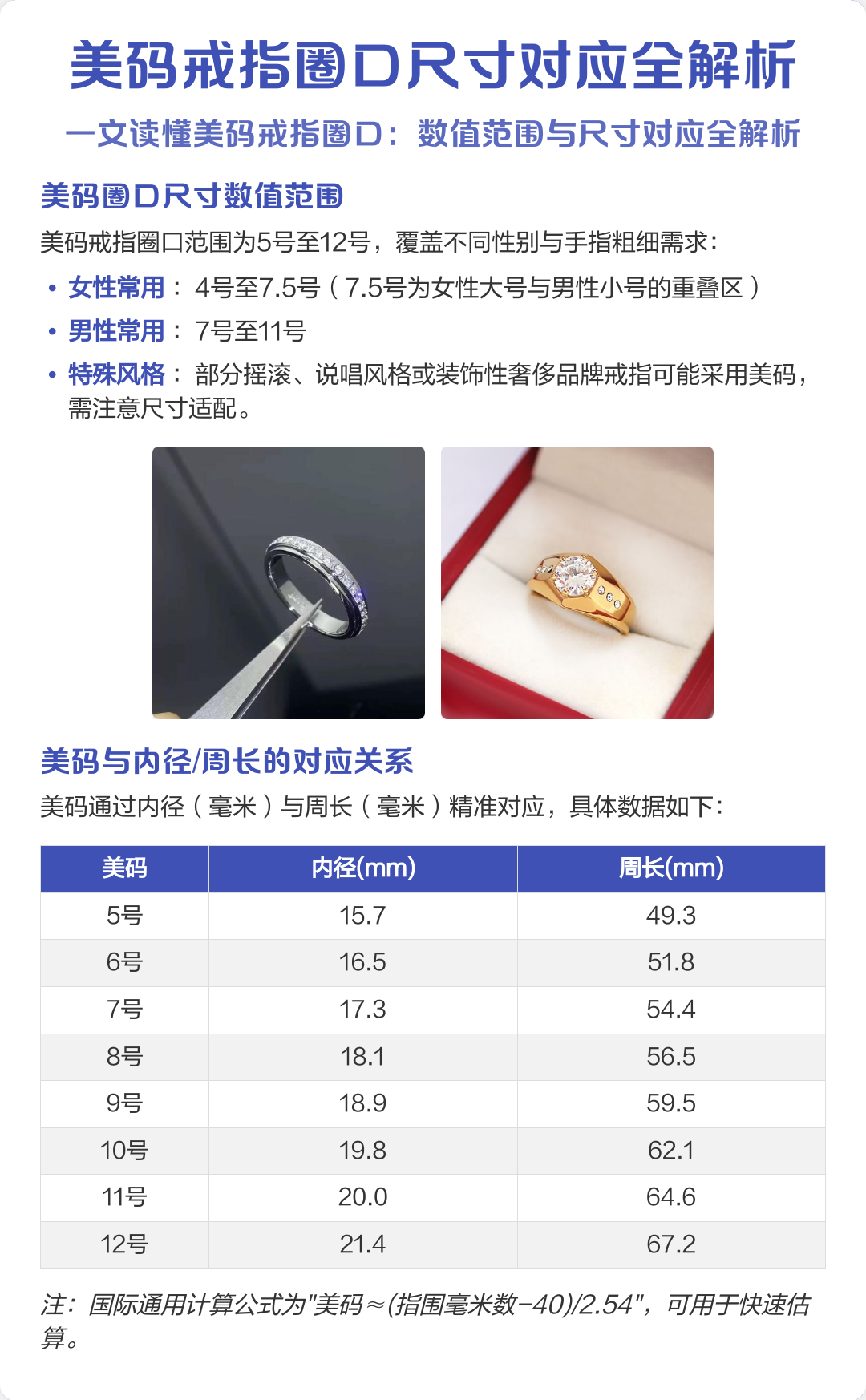戒指尺寸(戒指尺寸美码中国码)