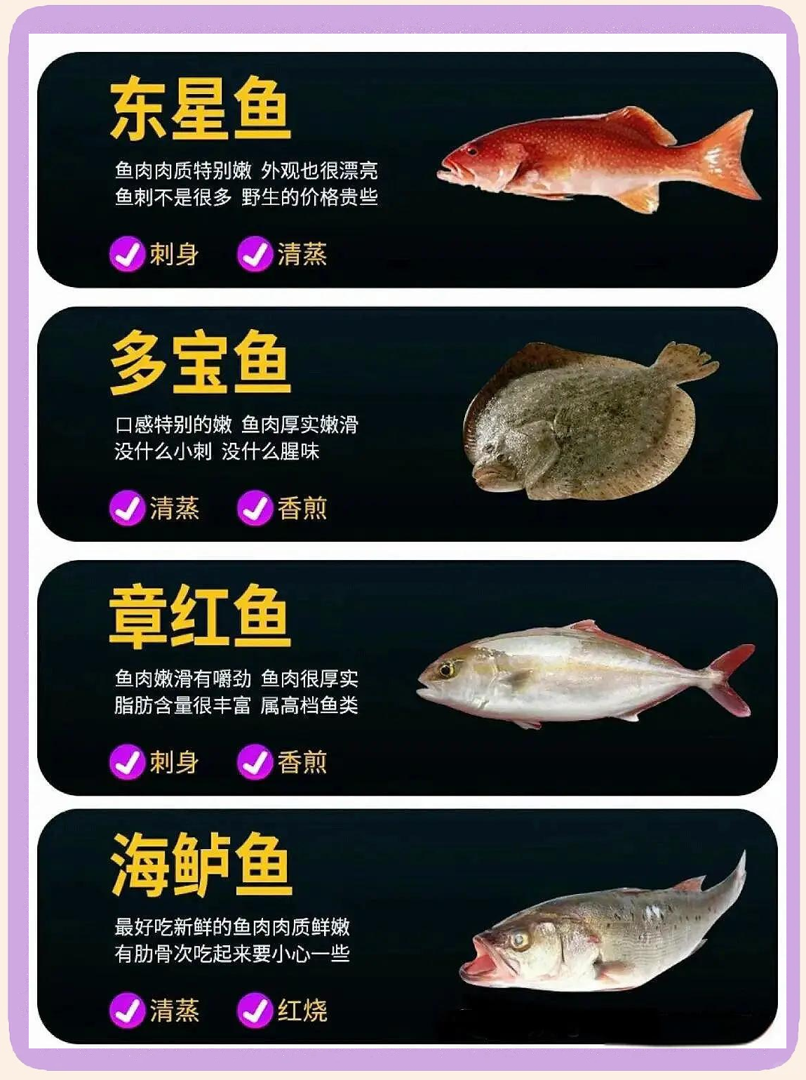 30种最常吃的海鱼(30种最常吃的海鱼那个价格高)