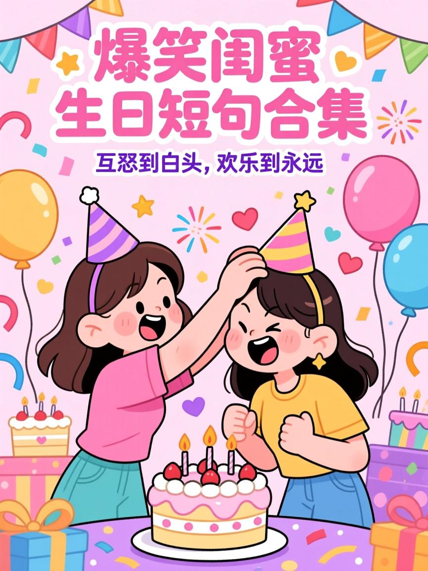 爆笑闺蜜生日短句(独一无二的闺蜜生日文案)