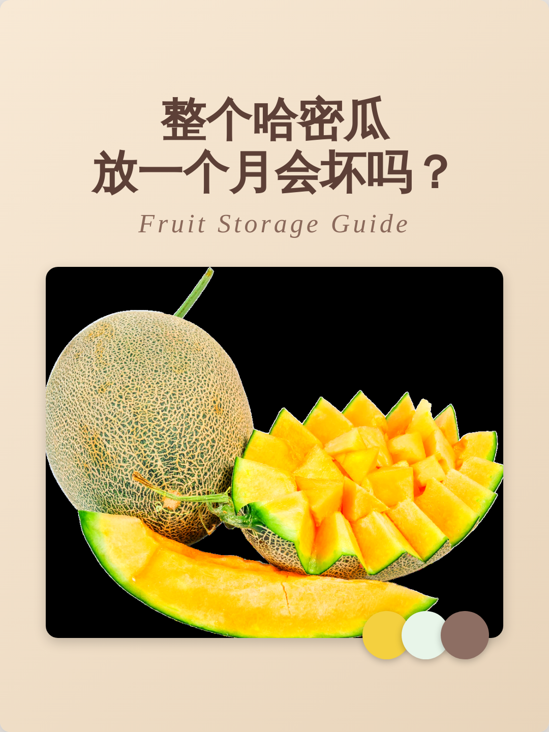 哈密瓜烂了一部分还能吃吗(哈密瓜烂了一部分还能吃吗视频)