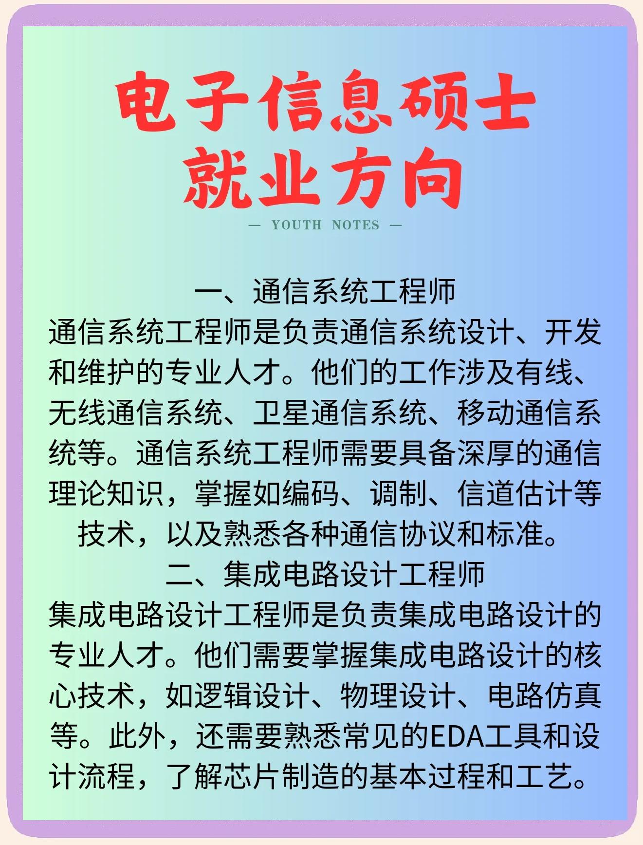 电子信息科学与技术考研方向(电子信息科学与技术考研方向和那些企业合做)