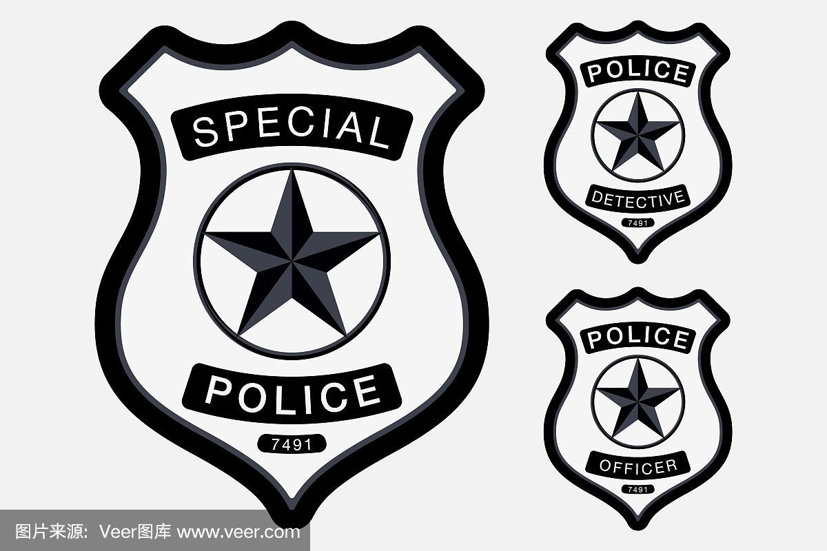 警徽标志(警徽标志简笔画) 警徽标志(警徽标志简笔画)